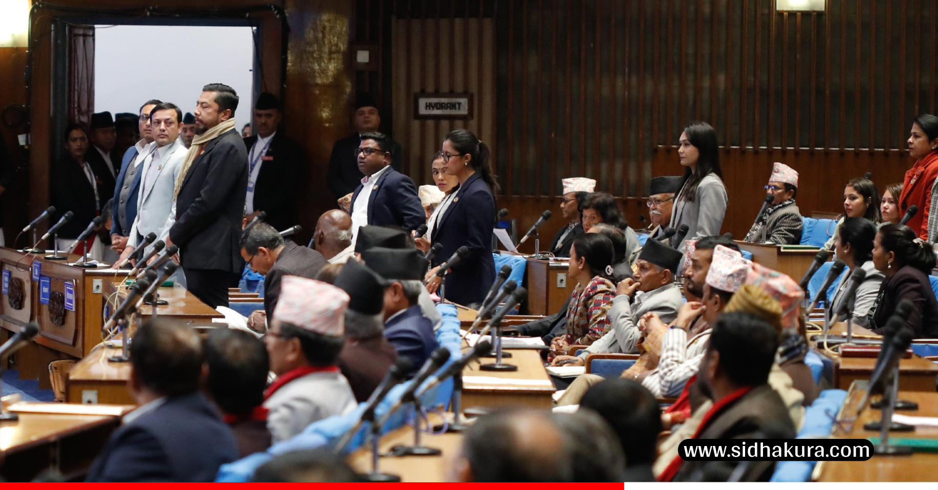 संसद्‌‌मा आकस्मिक समयको माग गर्दै रास्वपाको विरोध