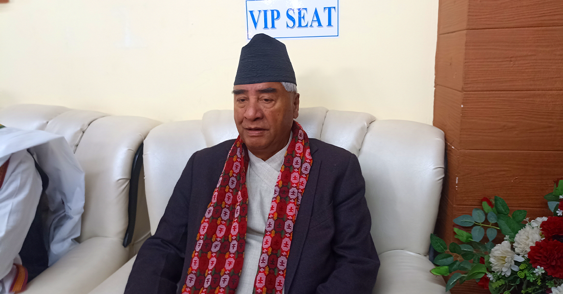 बिआरआईमा ऋण लिनुको साटो अनुदान लिनुपर्छ : सभापति देउवा