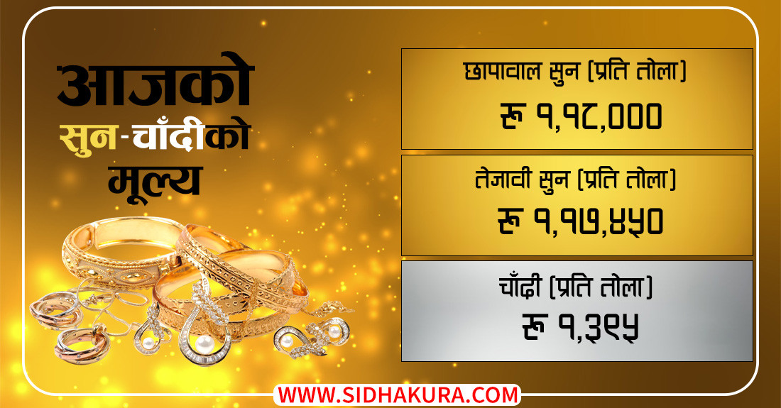 बढ्यो सुन–चाँदीको मूल्य