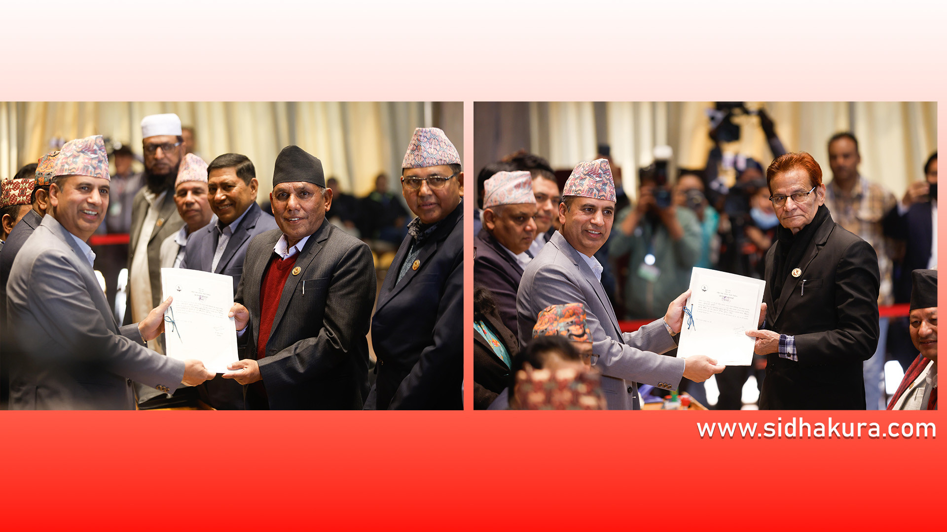 राष्ट्रियसभा अध्यक्षका लागि नारायण दाहाल र युवराज शर्माले गरे उम्मेदवारी दर्ता