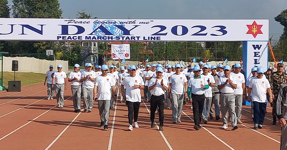 संयुक्त राष्ट्रसङ्घ स्थापना दिवसमा शान्ति पदयात्रा