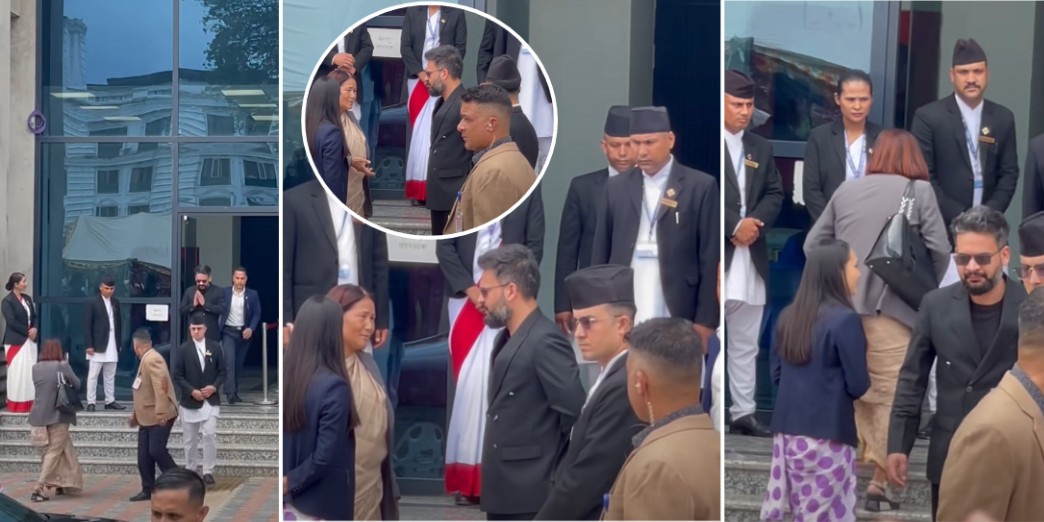 संसदबाट निस्किने बेला प्रधानमन्त्री र पूर्वउपसभामुख जम्काभेट, ८० वर्षीय वृद्धको सन्देशले बालेन गम्भीर
