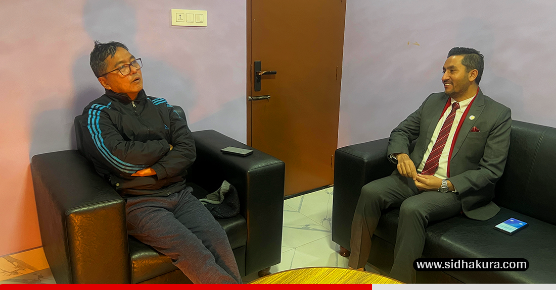 सञ्चारमन्त्री खरेल र राप्रपा अध्यक्ष लिङ्देनबीच भेटवार्ता