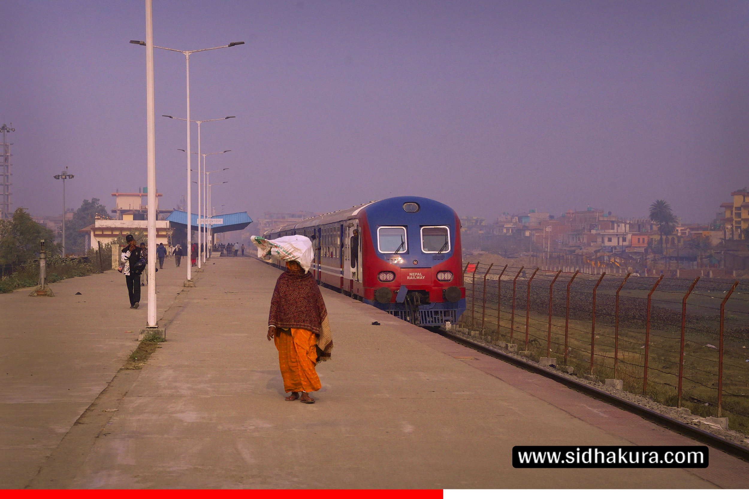 तस्विरमा कुर्था–जनकपुर–जयनगर रेल्वे