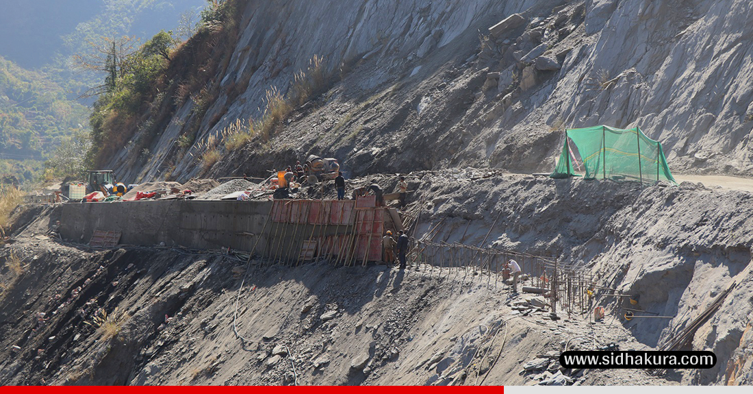 बेनी–जोमसोम सडकको म्याग्दी खण्डमा पहिरो रोकथाम योजना सुरु