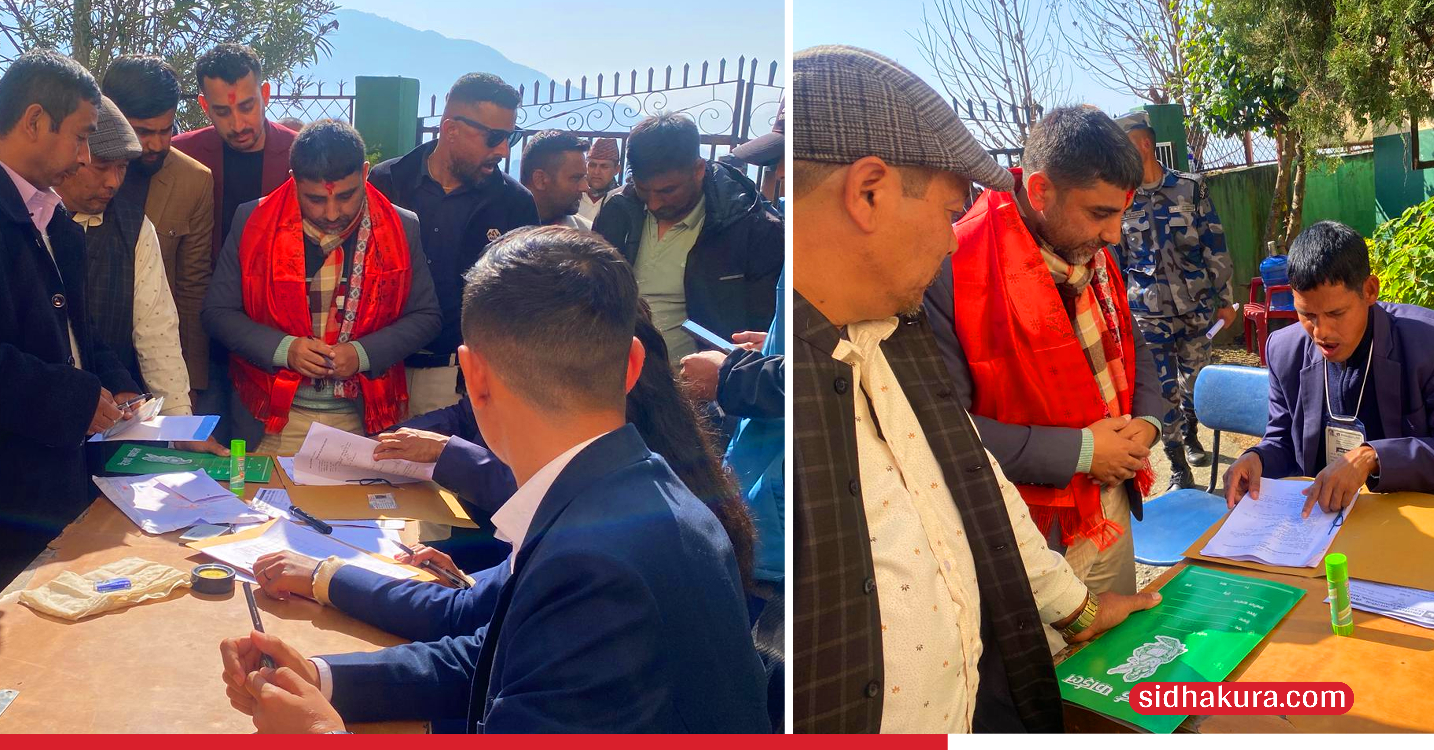 रास्वपाका महामन्त्री कबिन्द्र बुर्लाकोटीले दर्ता गरे उम्मेदवारी