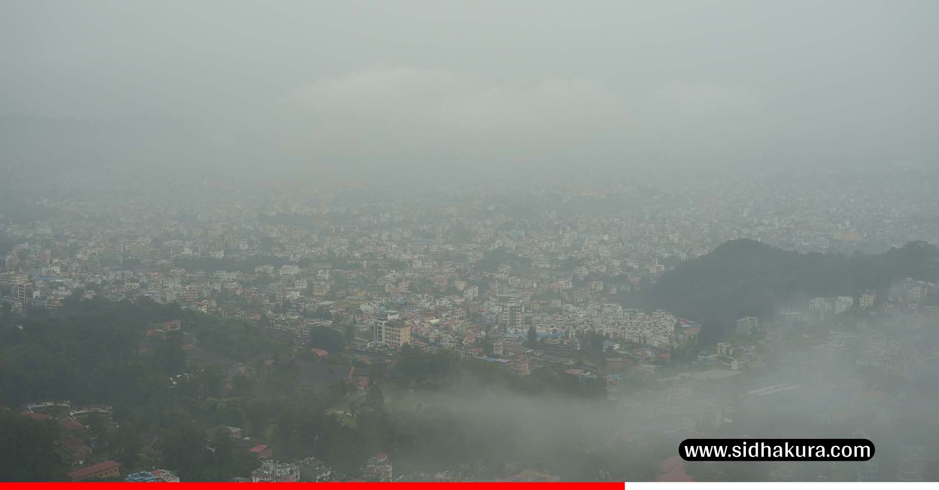 काठमाडौं उपत्यकामा बिहानै देखि मध्यम वर्षा(तस्बिरहरु)