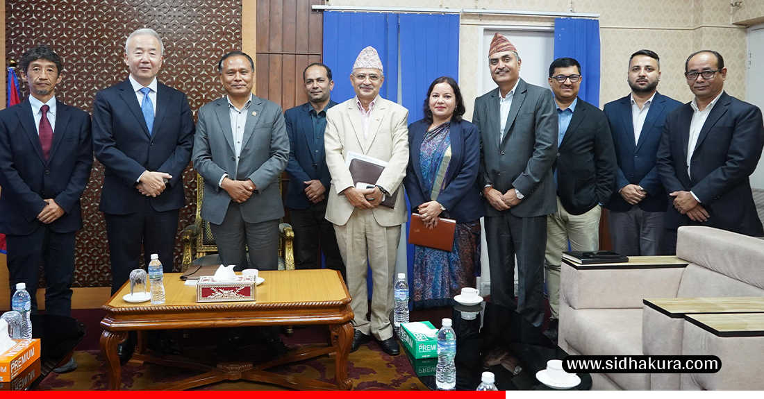 मन्त्री घिसिङसँग जापानी राजदूतको शिष्टाचार भेट