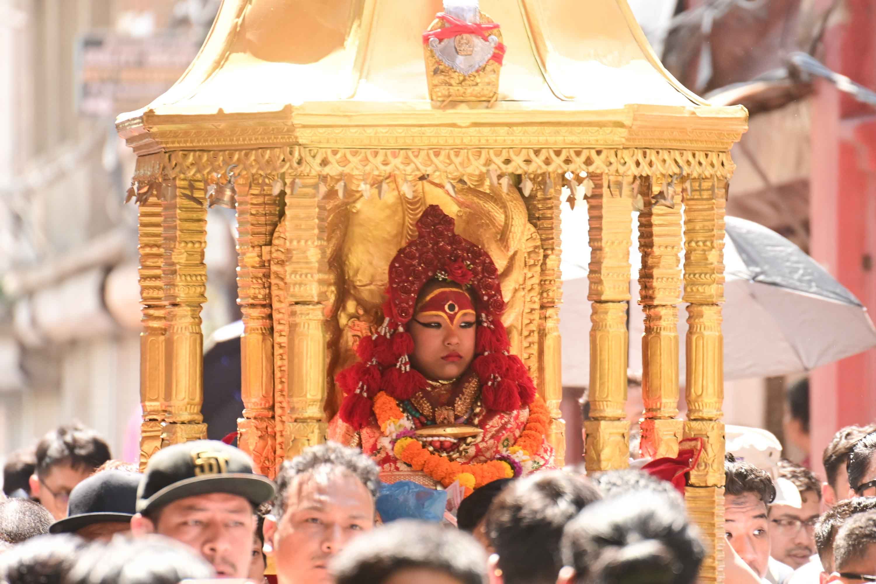 राजकीय देवी कुमारी साढे दुई वर्षीया आर्यतारा शाक्य