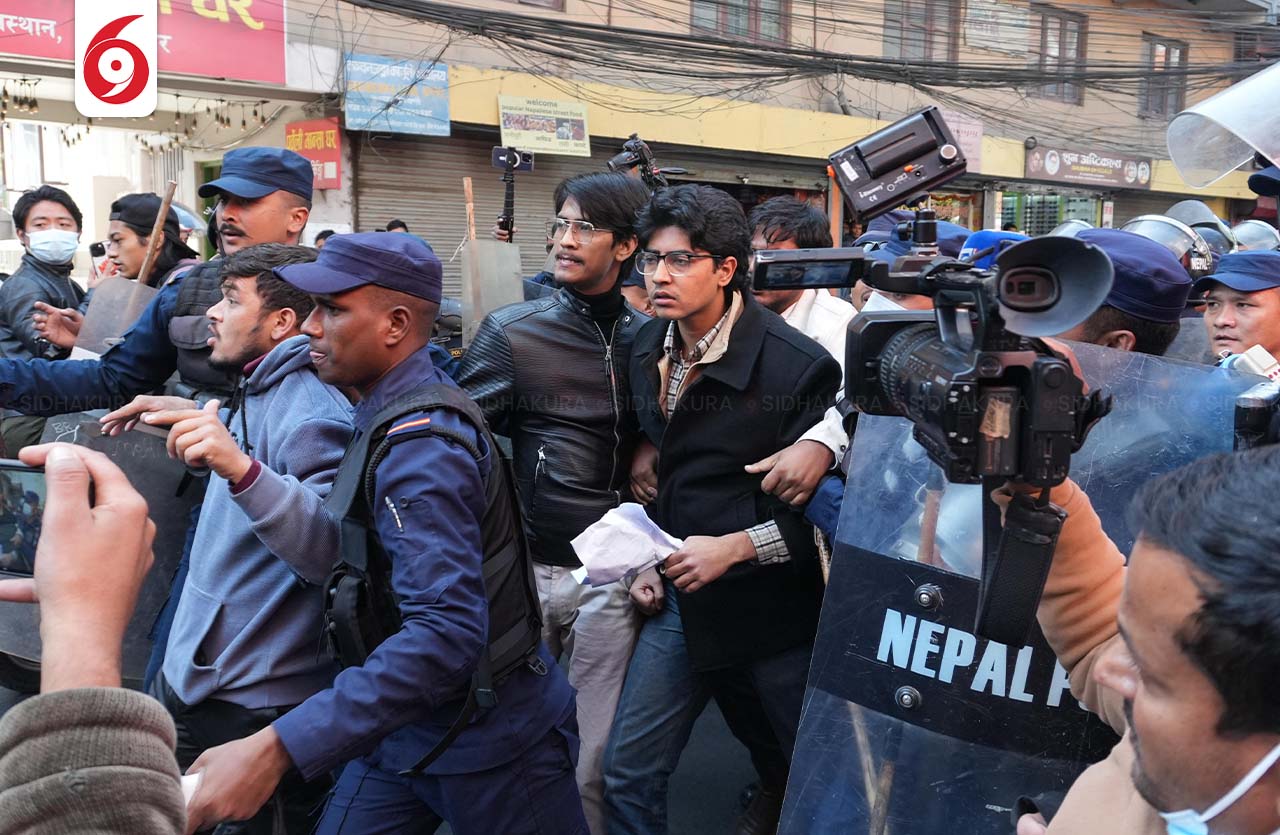 मिराज ढुंगाना नेतृत्वको जेन जी समूहलाई सिंहदरबार प्रवेशमा रोक