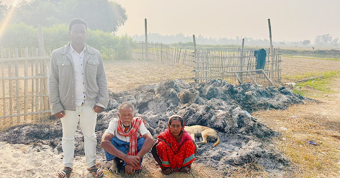 धानको कुन्यूसँगै जल्यो मुसहर परिवारको सपना