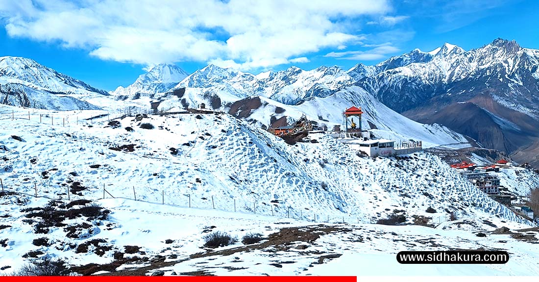 हिउँले सेताम्मे मुक्तिनाथ क्षेत्र(तस्बिरहरु)