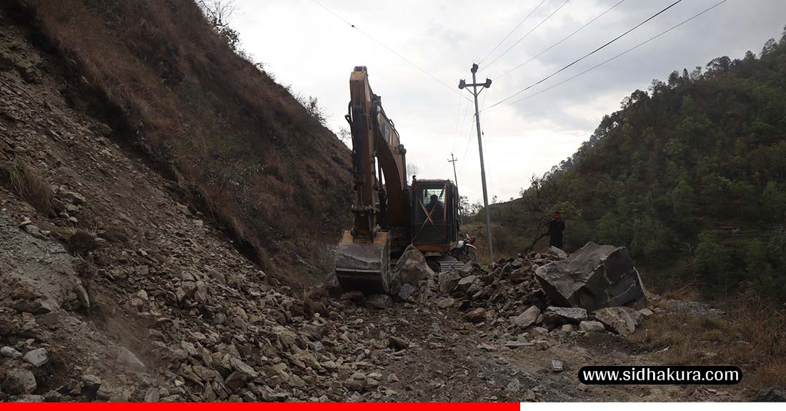 म्याग्दीमा सडक मार्ग खुलेको १६ वर्षपछि सडक स्तरोन्नति गरिदै