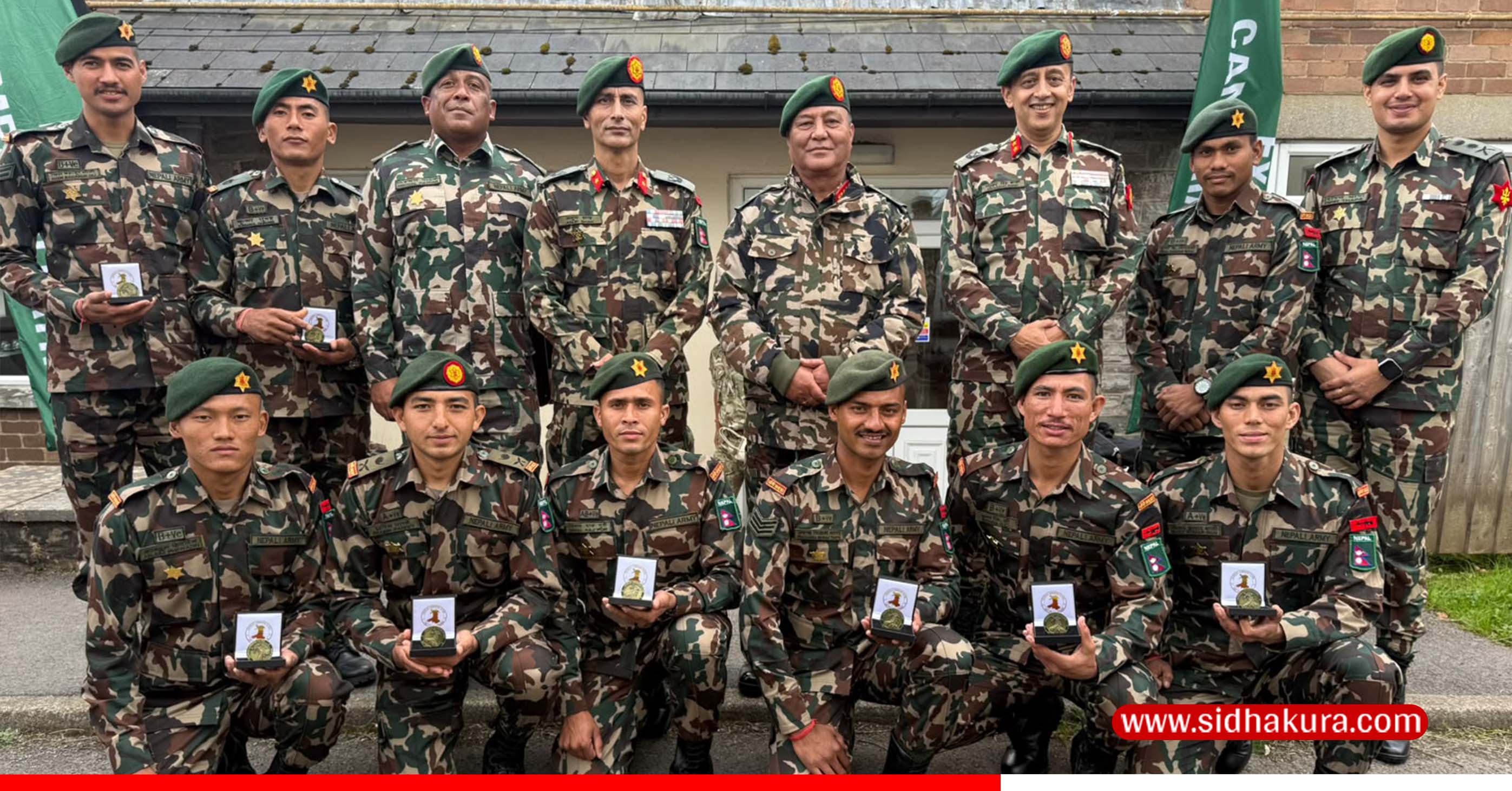 नेपाली सेनालाई बेलायतमा भएको ‘क्यामब्रेन पट्रोल २०२६’ मा स्वर्ण पदक