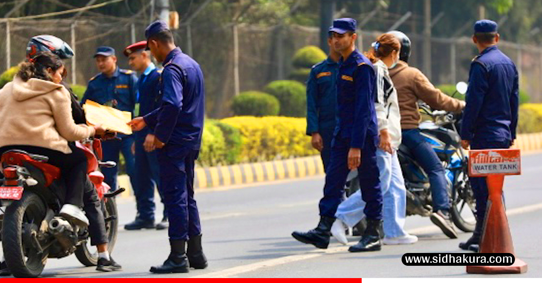 राजावादीको सम्भावित प्रदर्शन लक्षित काठमाडौँमा प्रहरीको गस्ती