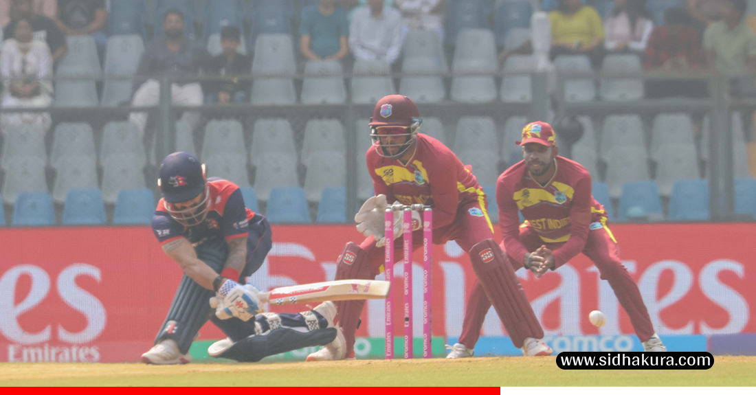 टी–२० विश्वकपः नेपाल समूह चरणबाट बाहिरियो