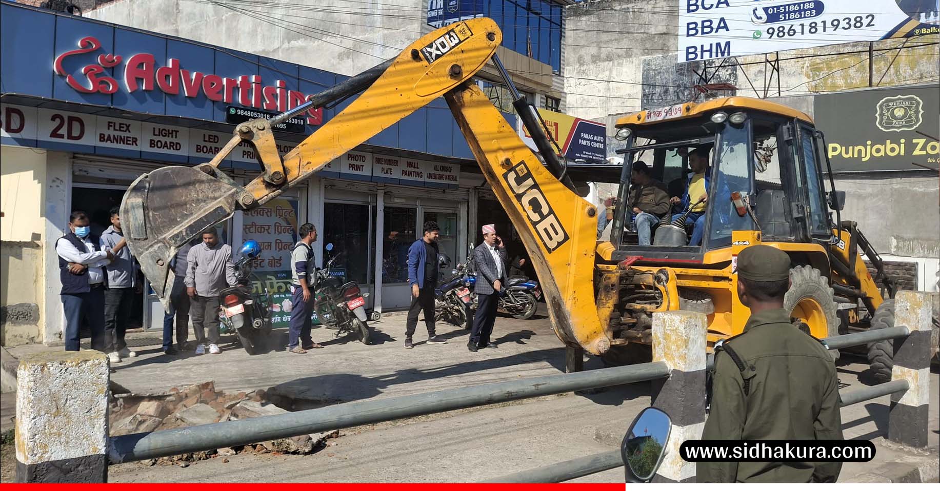 नेपालगञ्जमा अतिक्रमित घर टहरा हटाउन सुरु