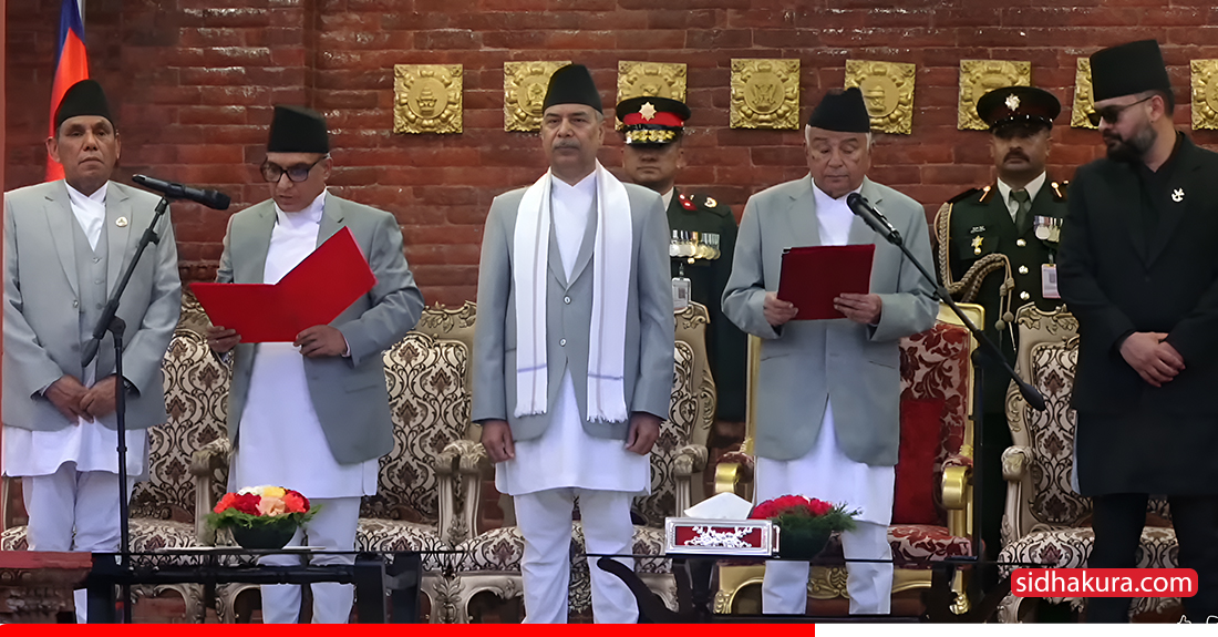 ३३औं प्रधानन्यायाधीश मनोजकुमार शर्माले लिए शपथ