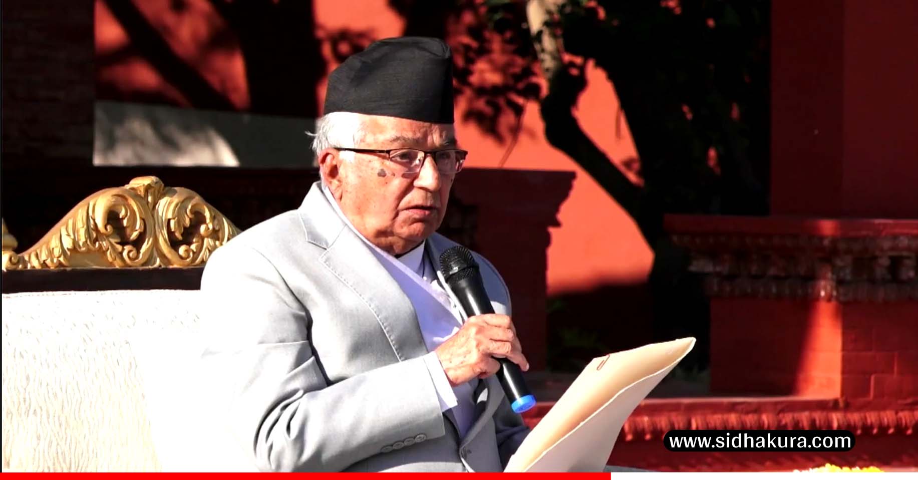 निर्वाचनलाई निर्वाधरुपमा सम्पन्न गर्दै विद्यमान अवस्थालाई निकास दिन आवश्यक छः राष्ट्रपति पौडेल