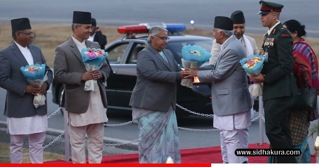 जापानको औपचारिक भ्रमण सकेर राष्ट्रपति पौडेल स्वदेश फिर्ता