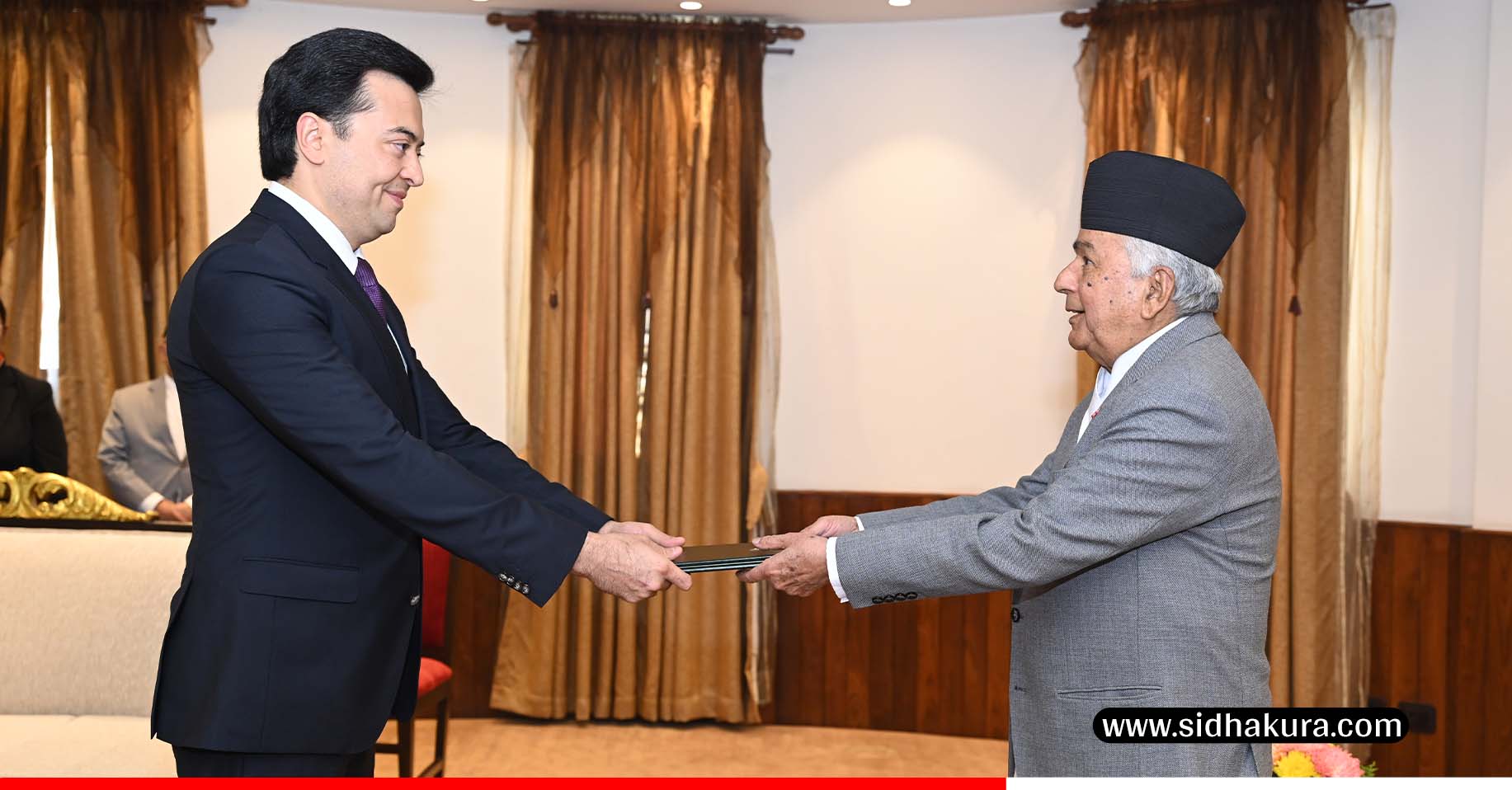 राष्ट्रपतिसमक्ष पाँच देशका राजदूतको ओहोदाको प्रमाणपत्र पेस