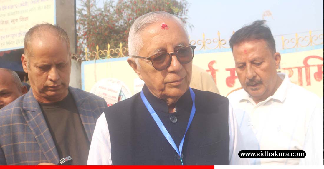 काँग्रेस नेता शेखर कोइरालाले विराटनगरबाट गरे मतदान