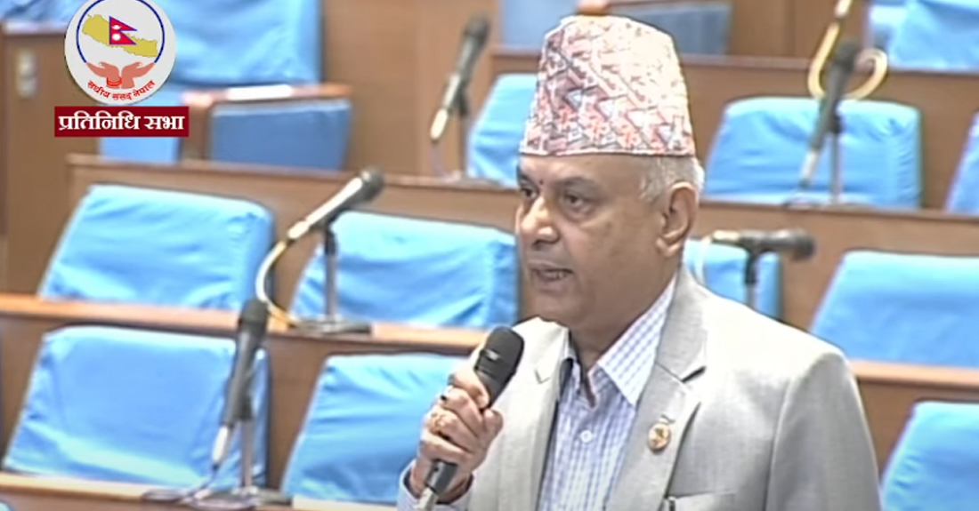थुनामा रहेको व्यक्तिलाई सभापति बनाइराख्ने रास्वपाले नैतिकताको कुरा गर्न मिल्छ ?  : कांग्रेस सचेतक घिमिरे