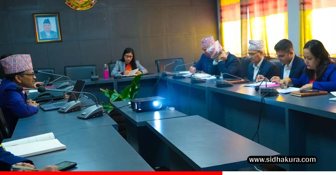 सरकारको शासकीय सुधार सम्बन्धी कार्यसूचीहरूमाथि मन्त्री गौतमले थालिन छलफल