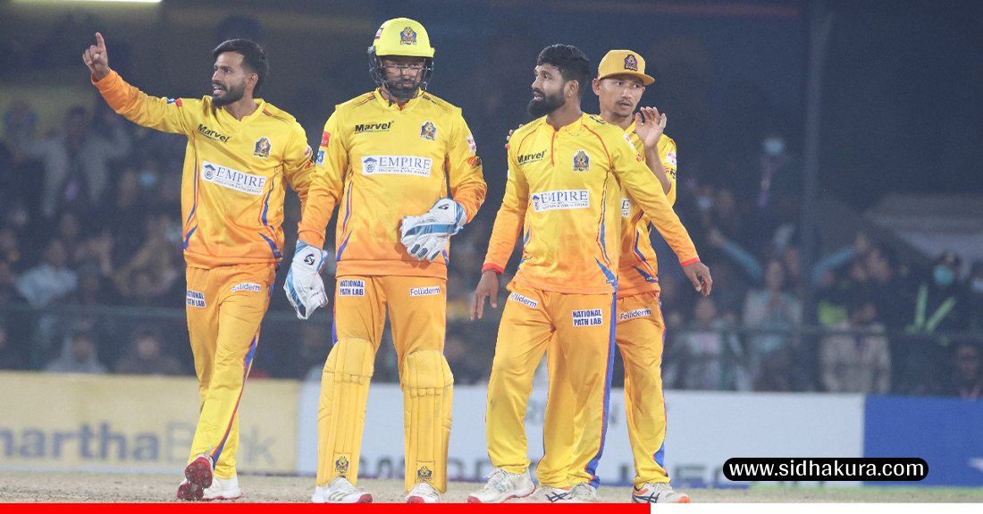 विराटनगर किङ्ग्सलाई ७७ रनले पराजित गर्दै सुदूरपश्चिम ‘फाइनल’मा