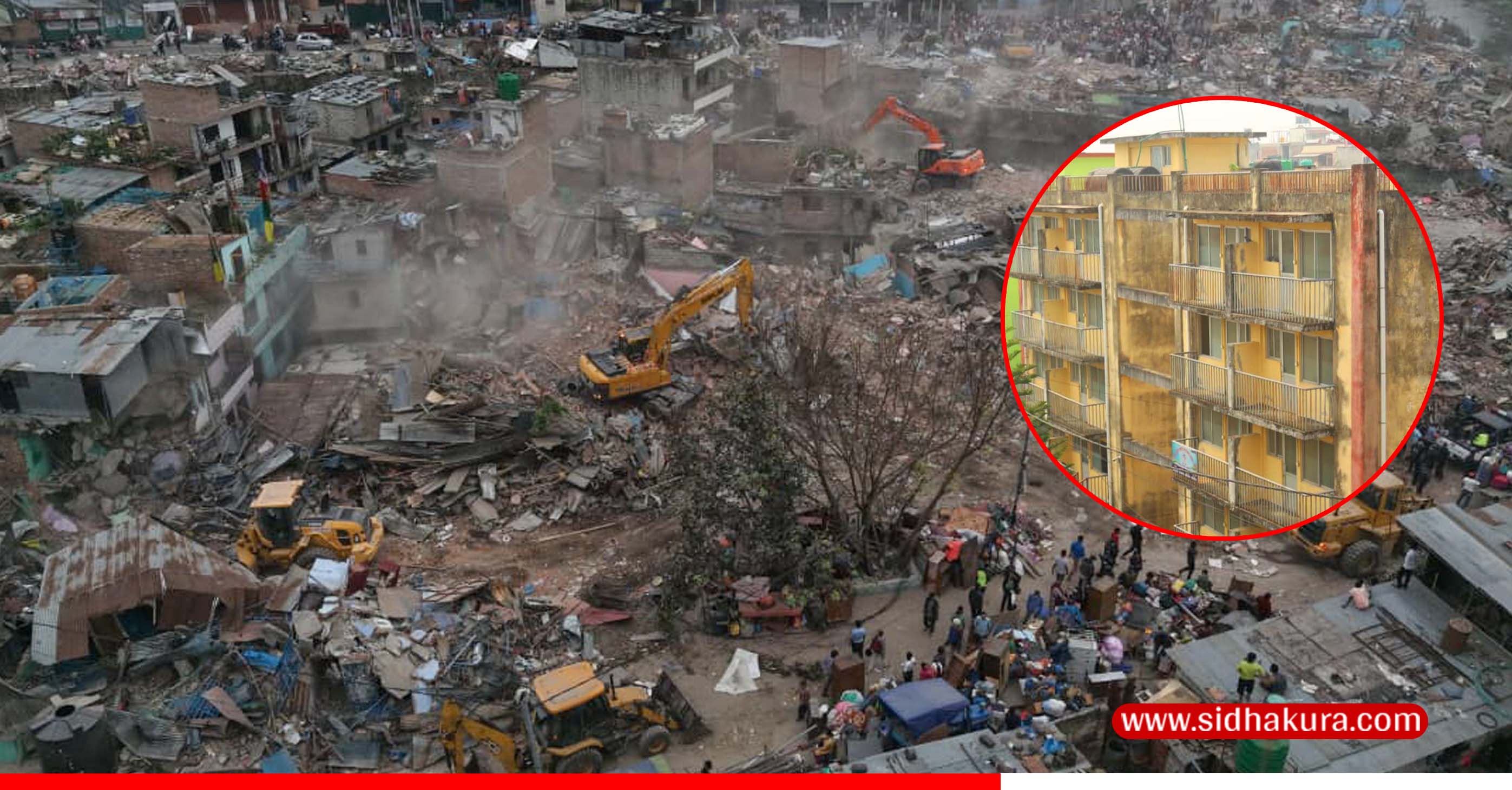 नदी किनाराका अवैध बस्ती खाली गराउने कार्य जारी, सुकुम्वासी परिवारलाई १५ दिनभित्र नागार्जुनको अपार्टमेन्टमा राखिने