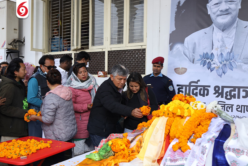 अभिनेता थापालाई श्रद्धाञ्जली दिन चलचित्र विकास बोर्ड पुगे कलाकारदेखि शुभेच्छुकहरु(तस्बिरहरु)