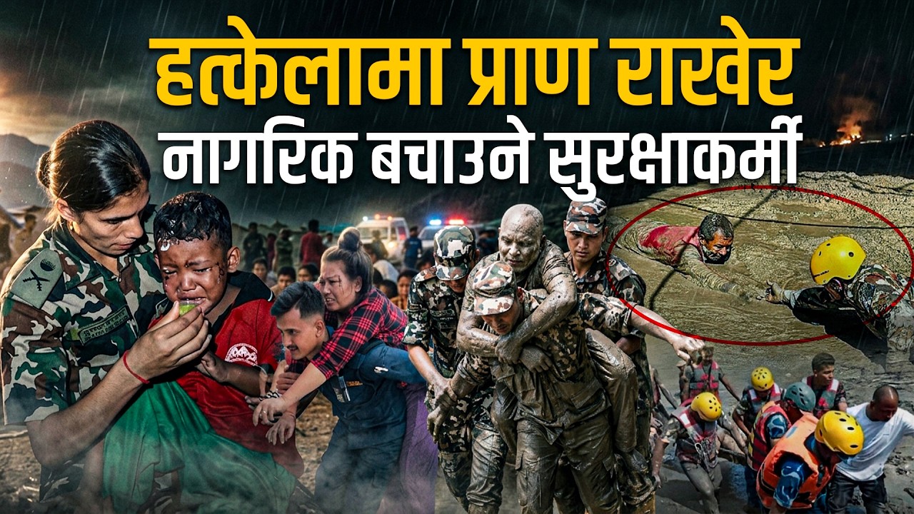 चाउचाउ र बिस्कुटको भरमा हत्केलामा प्राण राखेर नागरिक बचाउने सुरक्षाकर्मी