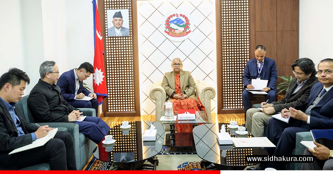 प्रधानमन्त्री कार्की र चिनियाँ राजदूत छन सोङबीच भेट
