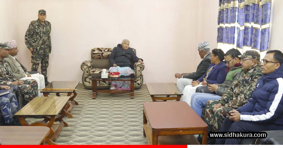 सोलुखुम्बुमा प्रधानमन्त्री कार्कीको निर्वाचन सम्बन्धी ब्रिफिङ