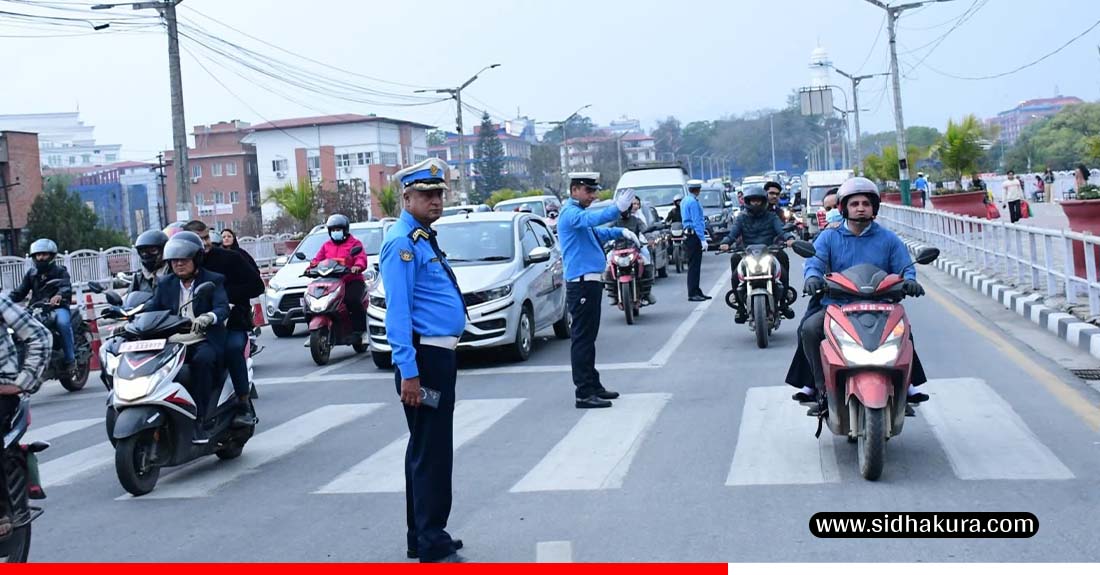काठमाडौँ उपत्यकामा नियम उल्लङ्घन गरी सवारी चलाउनेविरुद्ध कडा निगरानी