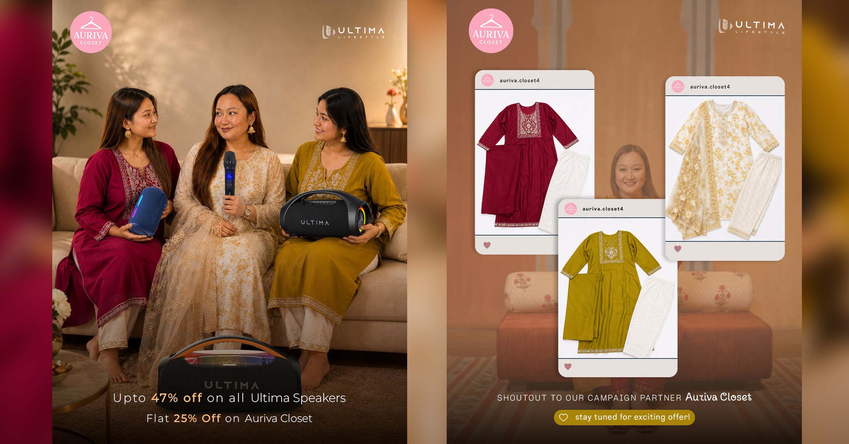 Ultima Lifestyle द्वारा ‘Techy Teej Sale’ घोषणा, Speakers मा ४५% सम्म छुट र Auriva Closet सँग विशेष सहकार्य